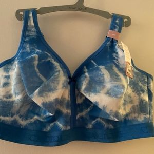 Brand New Blue and White Tye-Dye Bra Size 38G